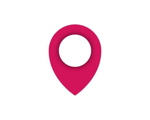 Flat simple marker with map vector icon template design colorful. Modern plan Stock Illustration