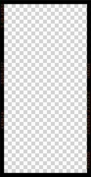 Flat slate-blue rectangle is showing orange border and coordinate labels on イラスト素材