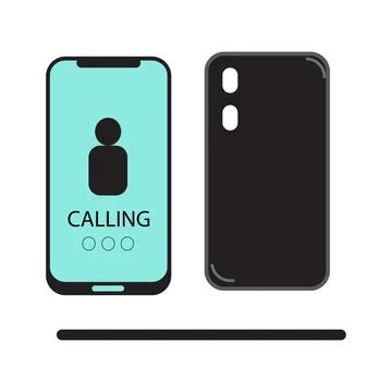 Flat Smartphone Illustration Stock Illustration