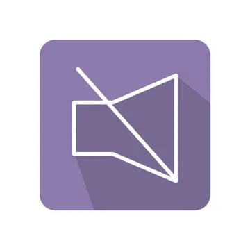 Flat sound icon vector illustration on color background Stock Illustration