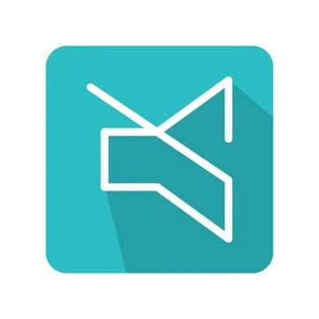 Flat sound icon vector illustration on color background Stock Illustration