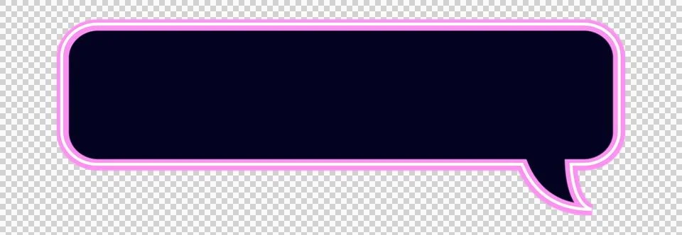 Flat speech bubble is glowing on transparent canvas, showing dark navy fill and 스톡 일러스트