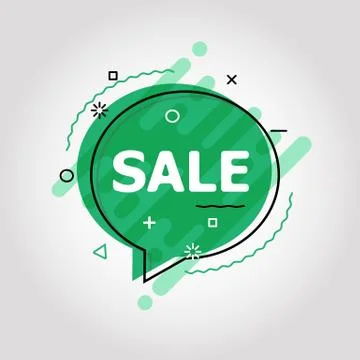 Flat speech bubble shaped banners Stock Illustration