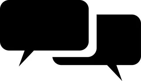 Flat Speech Bubble. Talk bubble. Speak bubble text, chatting box, Empty mes.. Stock Illustration