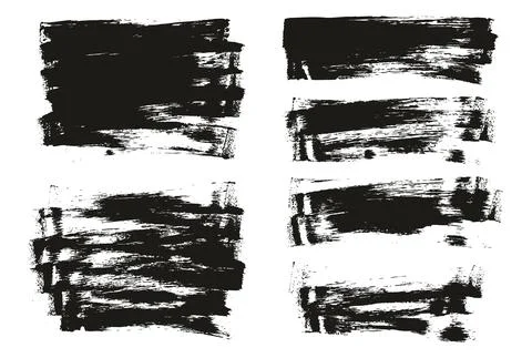 Flat Sponge Thin Artist Brush Long Background Mix High Detail Abstract Illustrazione stock
