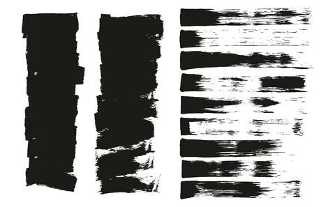 Flat Sponge Thin Artist Brush Short Background &amp; Straight Lines Mix High Detail イラスト素材