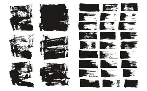 Flat Sponge Thin Artist Brush Short Background &amp; Straight Lines Mix High Detail Stockillustratie