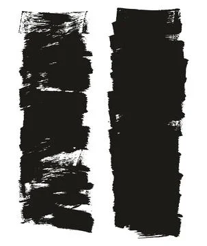 Flat Sponge Thin Artist Brush Short Background High Detail Abstract Vector Stock Illustration