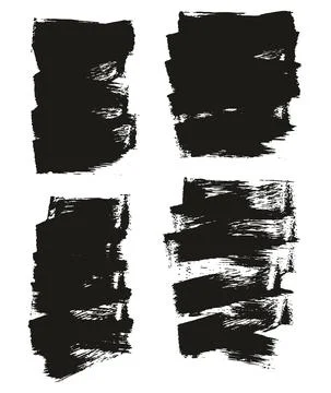 Flat Sponge Thin Artist Brush Short Background High Detail Abstract Vector Stock Illustration