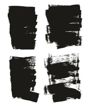 Flat Sponge Thin Artist Brush Short Background High Detail Abstract Vector Stock Illustration