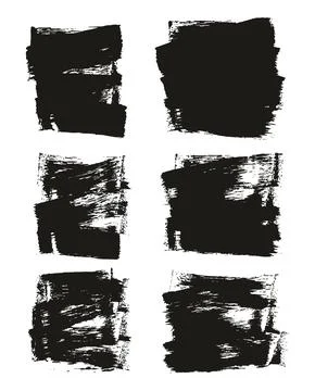 Flat Sponge Thin Artist Brush Short Background High Detail Abstract Vector Stock Illustration