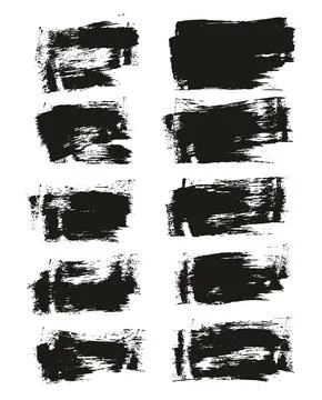 Flat Sponge Thin Artist Brush Short Background High Detail Abstract Vector Illustrazione stock