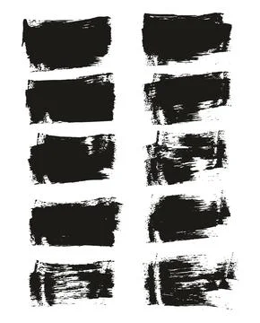 Flat Sponge Thin Artist Brush Short Background High Detail Abstract Vector Stock Illustration