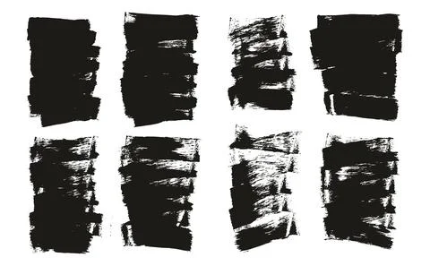 Flat Sponge Thin Artist Brush Short Background High Detail Abstract Vector Illustrazione stock