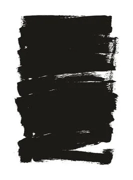 Flat Sponge Thin Artist Brush Long Background High Detail Abstract Vector Illustrazione stock