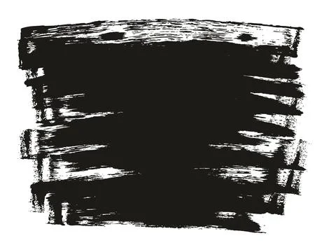 Flat Sponge Thin Artist Brush Long Background High Detail Abstract Vector Stock Illustration