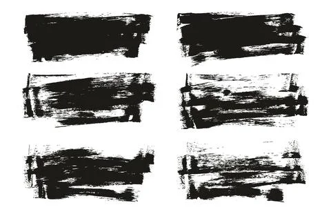 Flat Sponge Thin Artist Brush Long Background High Detail Abstract Vector Illustrazione stock