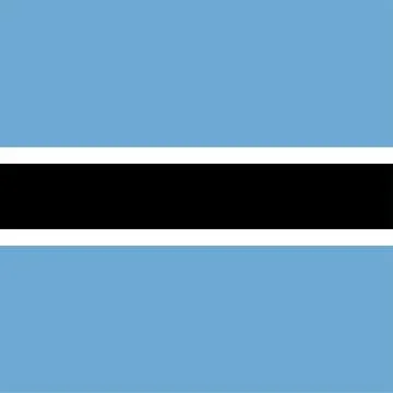 Flat Square Country  Flag Button Vector Stock Illustration