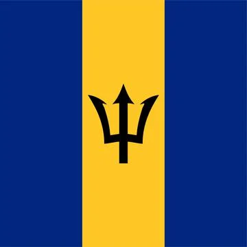 Flat Square Country  Flag Button Vector Stock Illustration