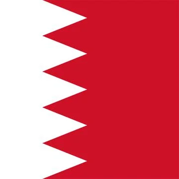 Flat Square Country  Flag Button Vector Stock Illustration