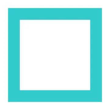 Flat stop icon square sign push interface button Illustrazione stock