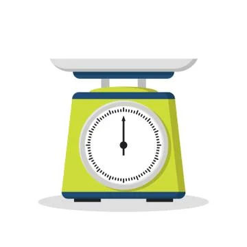 Flat store weigher Stock Illustration