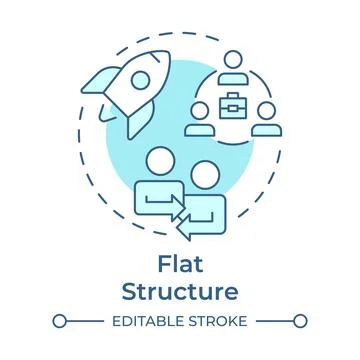 Flat structure soft blue concept icon Illustrazione stock