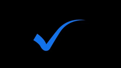 Flat Style Animated Check Mark Symbol Us... | Stock Video | Pond5