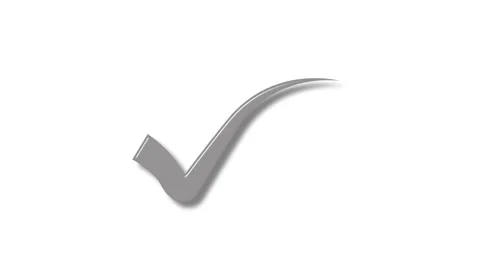 Flat Style Animated Check Mark Symbol Used for Confirming Action, Valid Inp.. Stock Footage 310199060