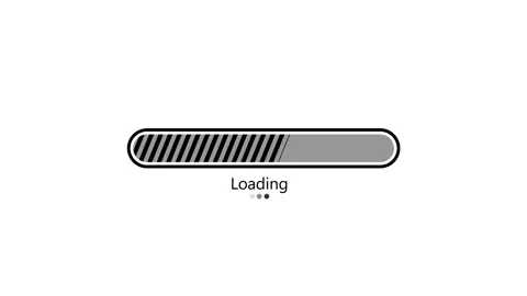 Flat Style Animated Progress Bar with Smooth Waiting Effect and Clean Visua.. Video stock 317647916