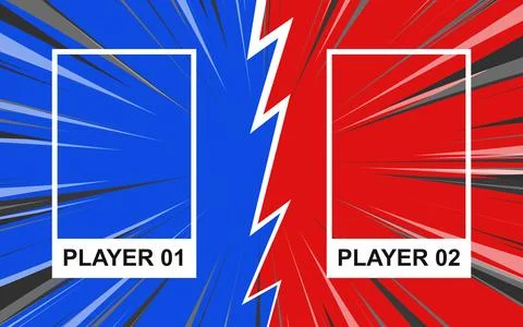 Flat style battle screen design vector illustration. A battle screen for ba.. Stock Illustration
