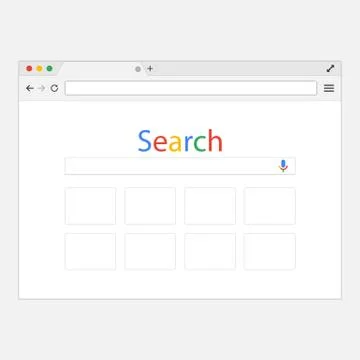 In flat style. Browser search. Illustrazione stock