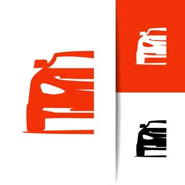 Flat Style Car Icon Illustration Stock Illustration
