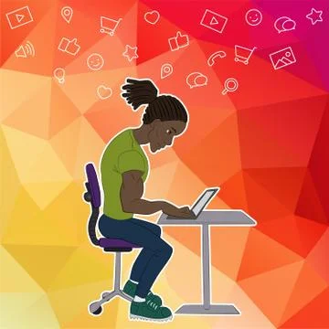 Flat style color modern vector illustration Stock Illustration