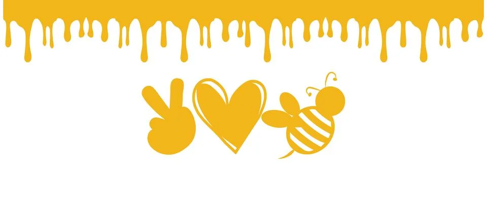 A flat -style graphic with solid yellow shapes on white background illustrati Stock Illustration