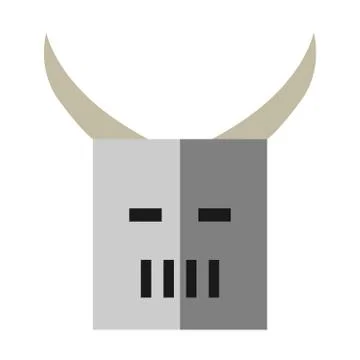 Flat style helmet isolated Stock Illustration