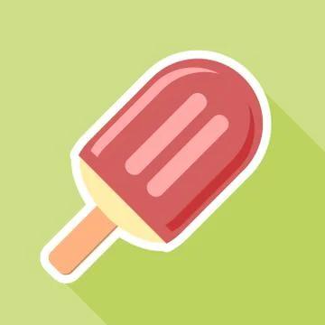 Flat style ice cream Stock Illustration