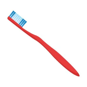 Flat style Icon of toothbrush. Vector illustration. Isolated. Stock Illustration
