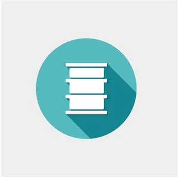 Flat style with long shadows, Flat style with long shadows, oil barrel vec... Stock Photos