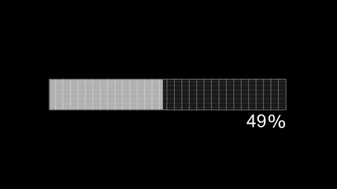 Flat Style Minimal Loading Animation with Soft Progress Bar Fill Stock Footage 310207580