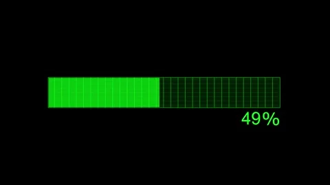 Flat Style Minimal Loading Animation with Soft Progress Bar Fill Stock Footage 310207610