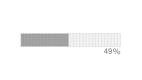 Flat Style Minimal Loading Animation with Soft Progress Bar Fill Stock Footage 310207630