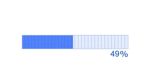 Flat Style Minimal Loading Animation with Soft Progress Bar Fill Stock Footage 310207643