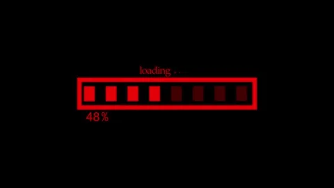 Flat Style Progress Bar Animation Indicating Loading or Downloading Stock Footage 310201099