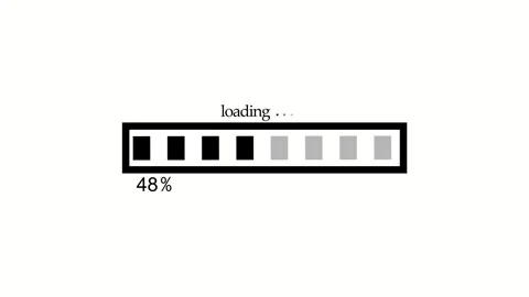 Flat Style Progress Bar Animation Indicating Loading or Downloading Stock Footage 310201132