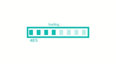 Flat Style Progress Bar Animation Indicating Loading or Downloading Stock Footage 310201151