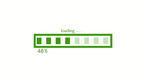 Flat Style Progress Bar Animation Indicating Loading or Downloading Stock Footage 310201153