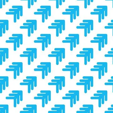 Flat Style Seamless Arrow up seamless Pattern textile fabric fashion. Ornamen Illustrazione stock