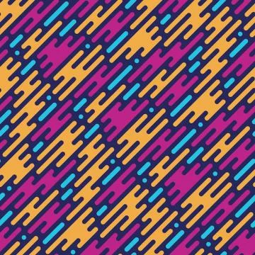 Flat style smoke seamless pattern. Vector Illustration Stock Illustration