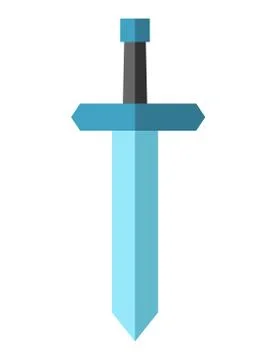Flat style sword isolated Stock Illustration